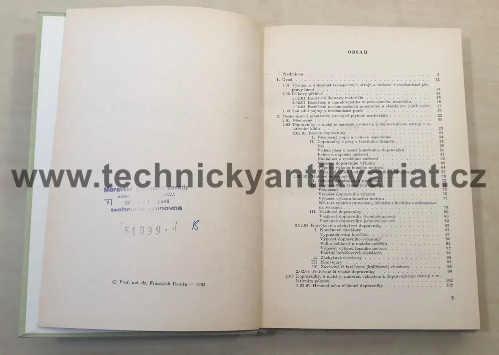 Ložné práce v dopravě - F. Renta (1963)