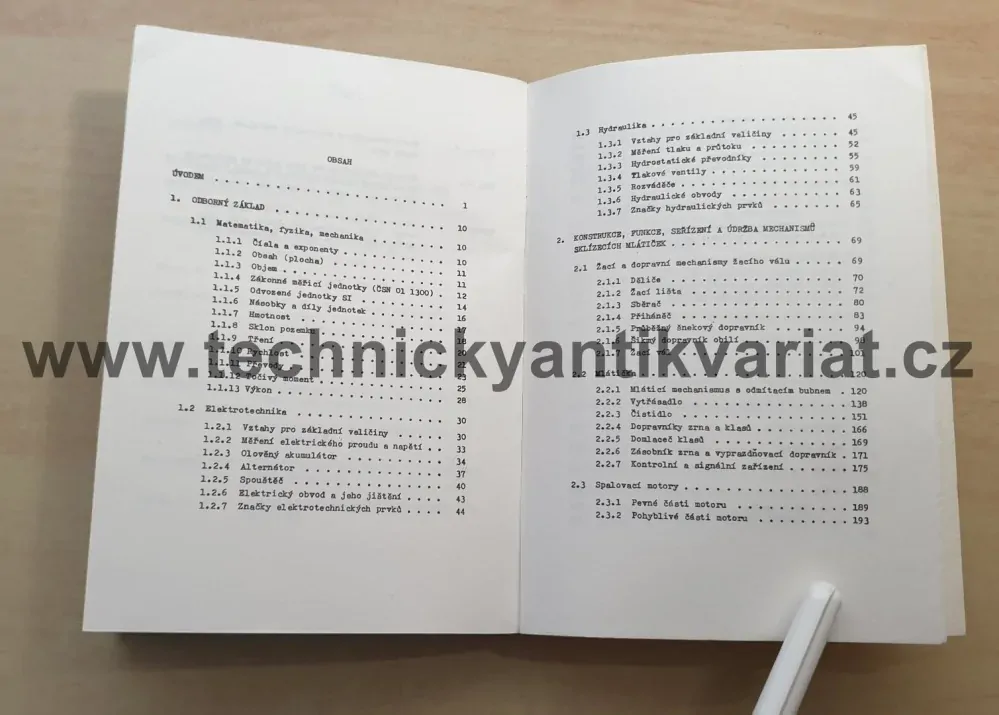 Konstrukce, údržba a provoz sklízecích mlatíček - Jiří Roh (1987)