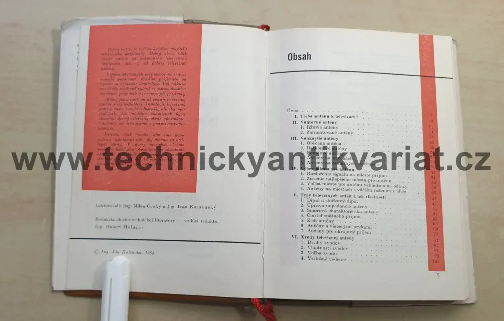 Montáž a údržba televizních antén - Ján Kožehuba (1968)