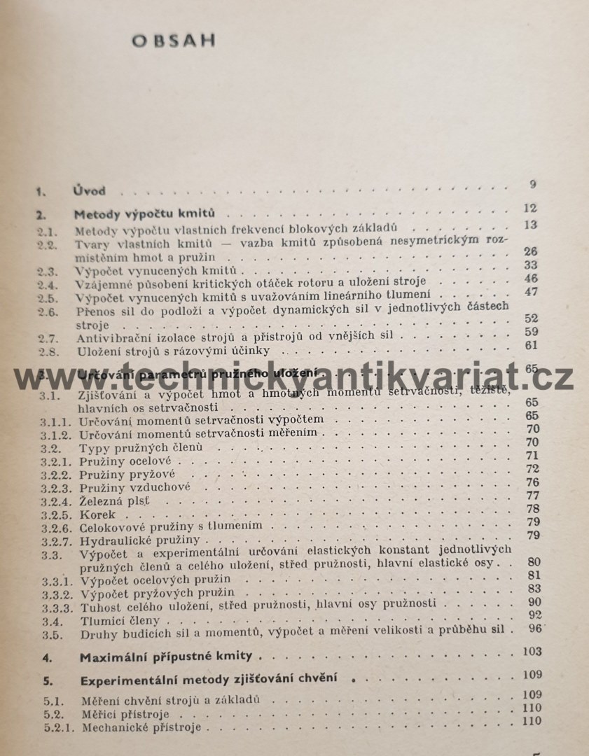 Pružné ukládání strojů - Půst, Lada (1965)