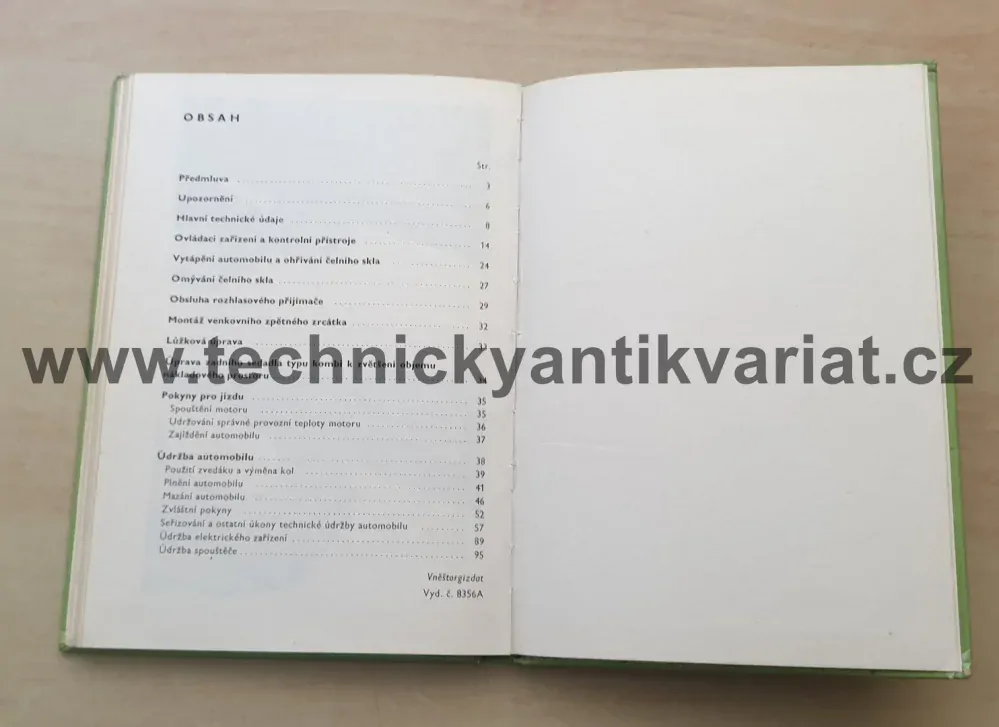 Moskvič 412, 427, 434 - návod k obsluze