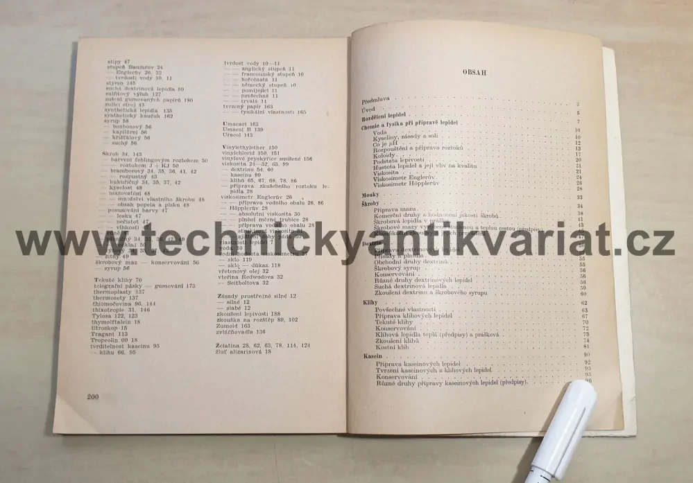 Lepidla v papírenském průmyslu - Ivar Hilken (1953)