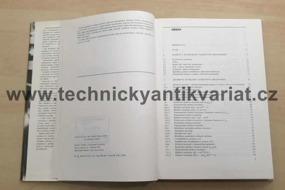 Vačkové mechanismy - Koloc, Václavík (1988)
