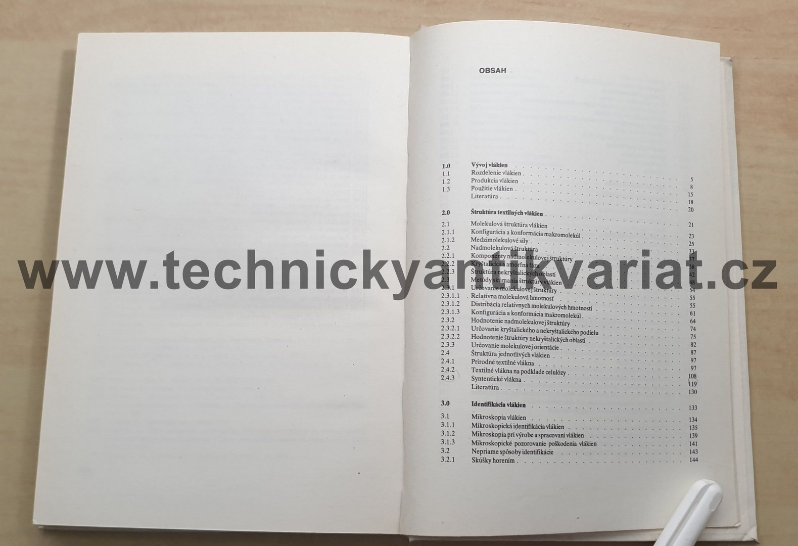 Vlastnosti textilních vlákien - A. Blažej, Š.Šutá (1982)