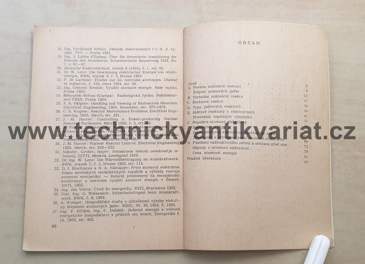 Atomové elektrárny - Otakar Švarc (1956)