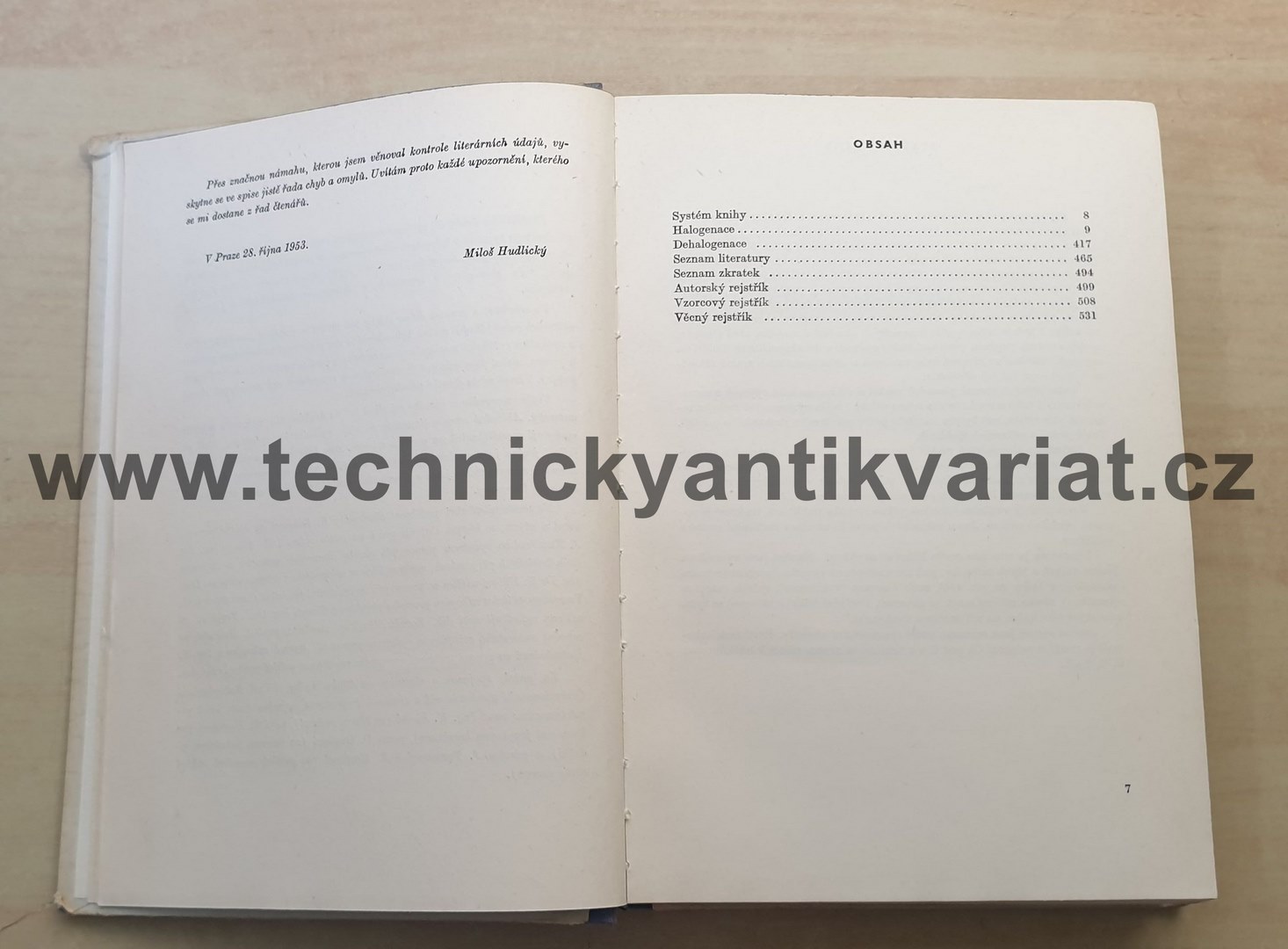 Preparativní reakce v organické chemii II. Halogenace a dehalogenace (1955)