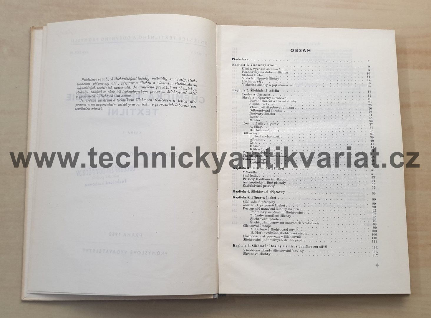 Chemická technologie textilní - II. Šlichtování osnov a přízí - Václav Felix (1952)