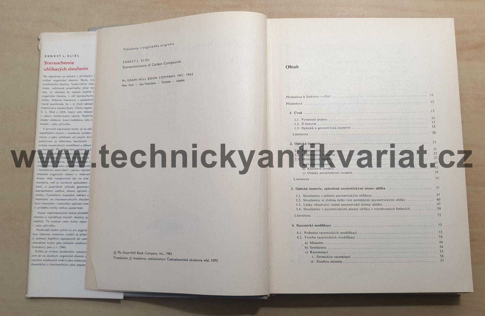 Stereochemie uhlíkatých sloučenin - Ernest L. Eliel (1970)