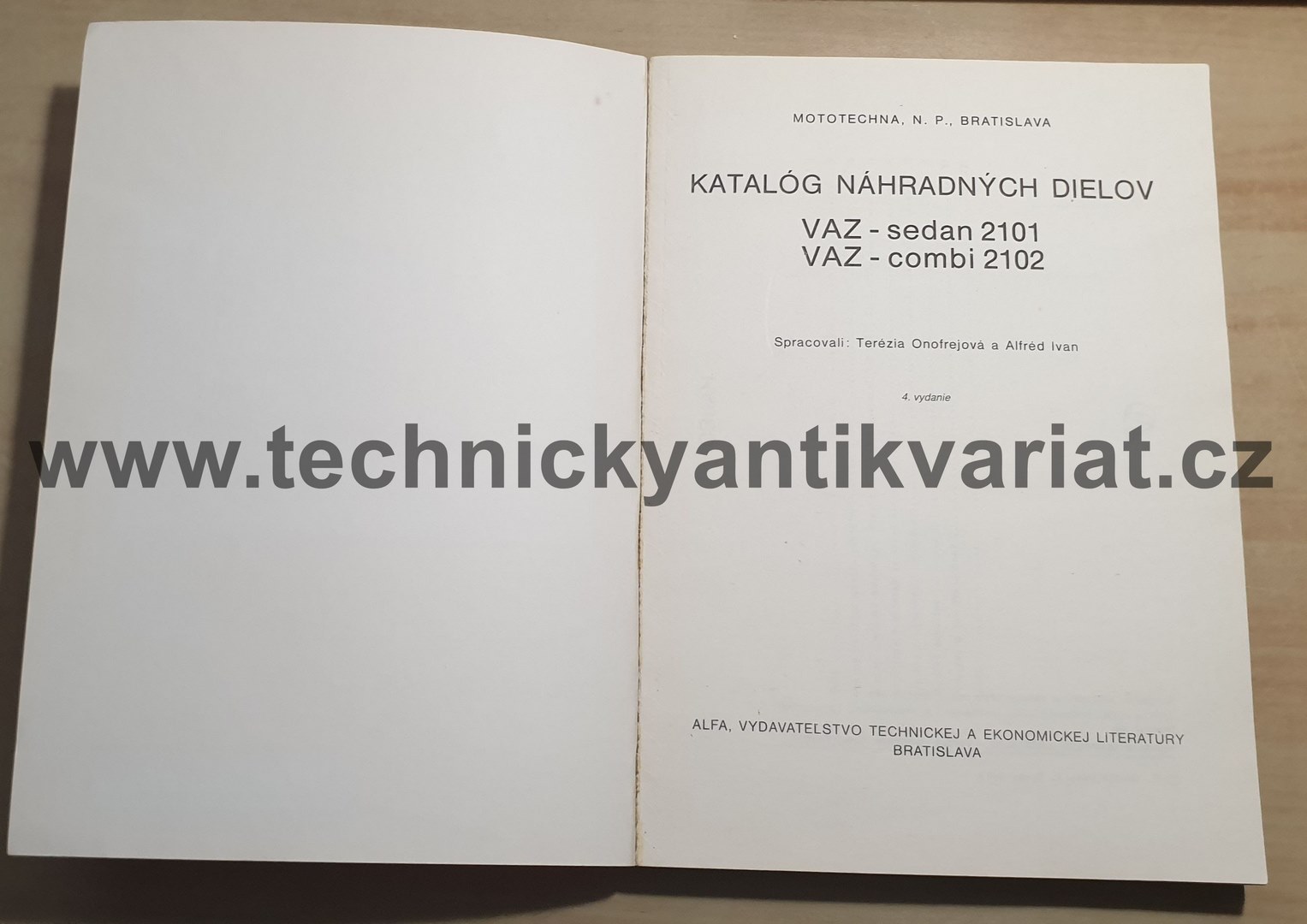 VAZ 2101 - katalog díelov (1973)
