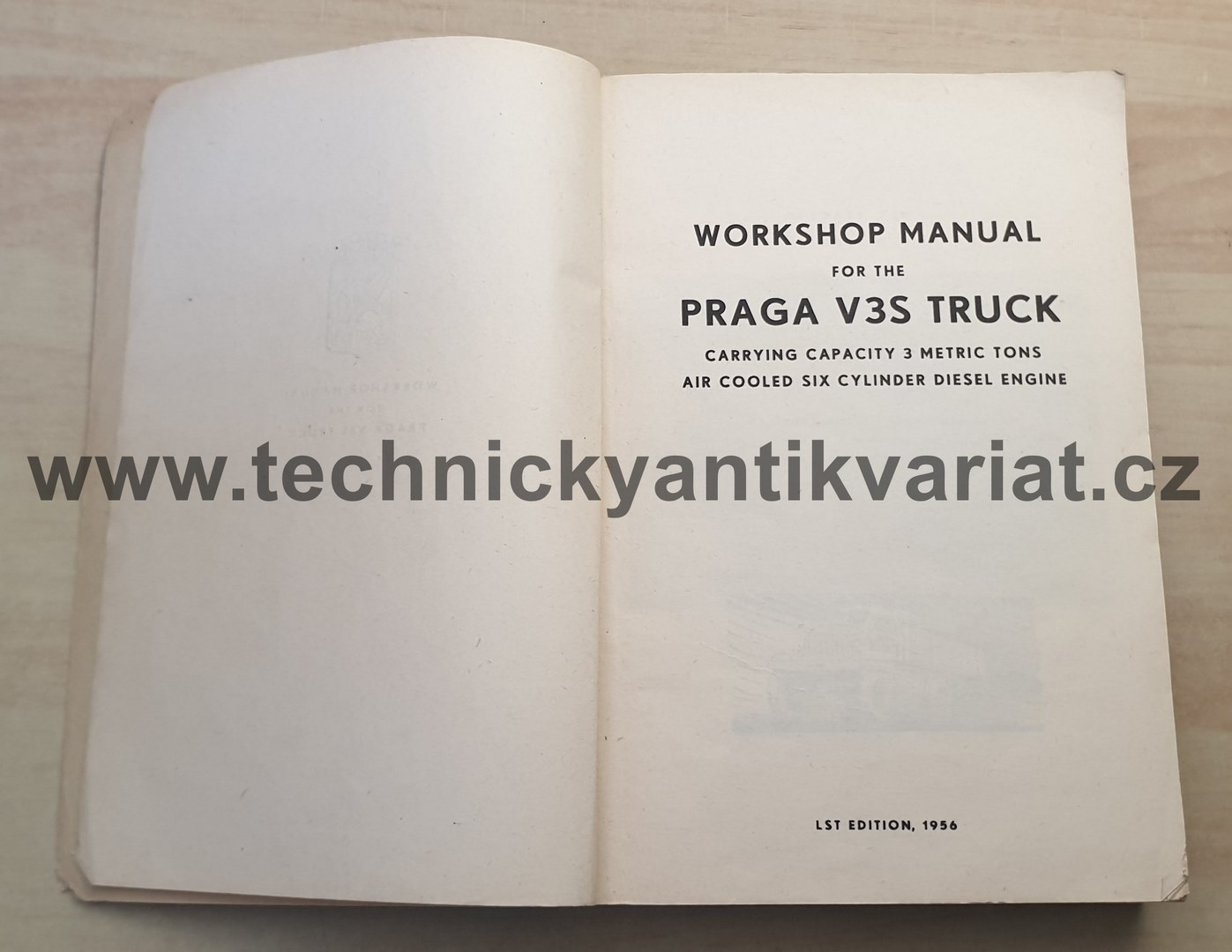 Praga V3S - workshop manual (1956)