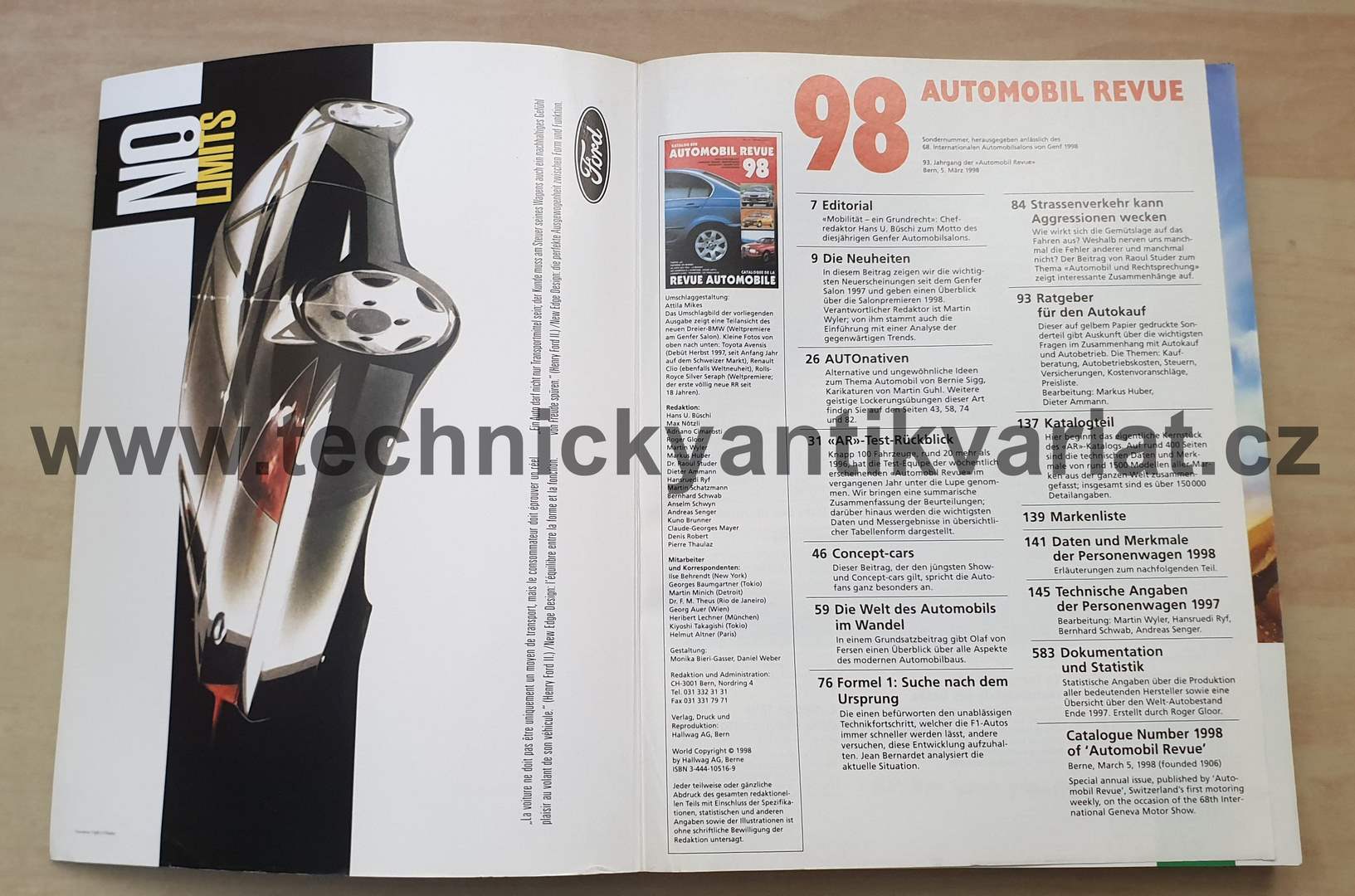 Automobil revue 1998