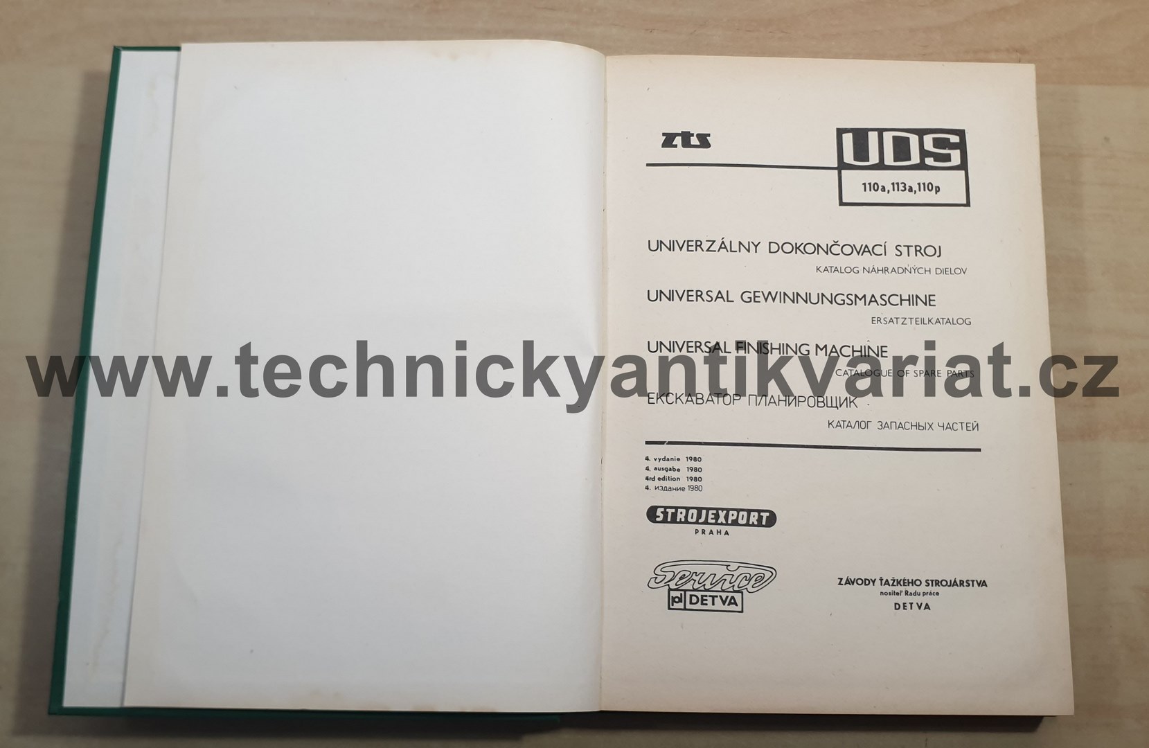 UDS 110a, 113a, 110p - Katalog náhradních dílů (1980)
