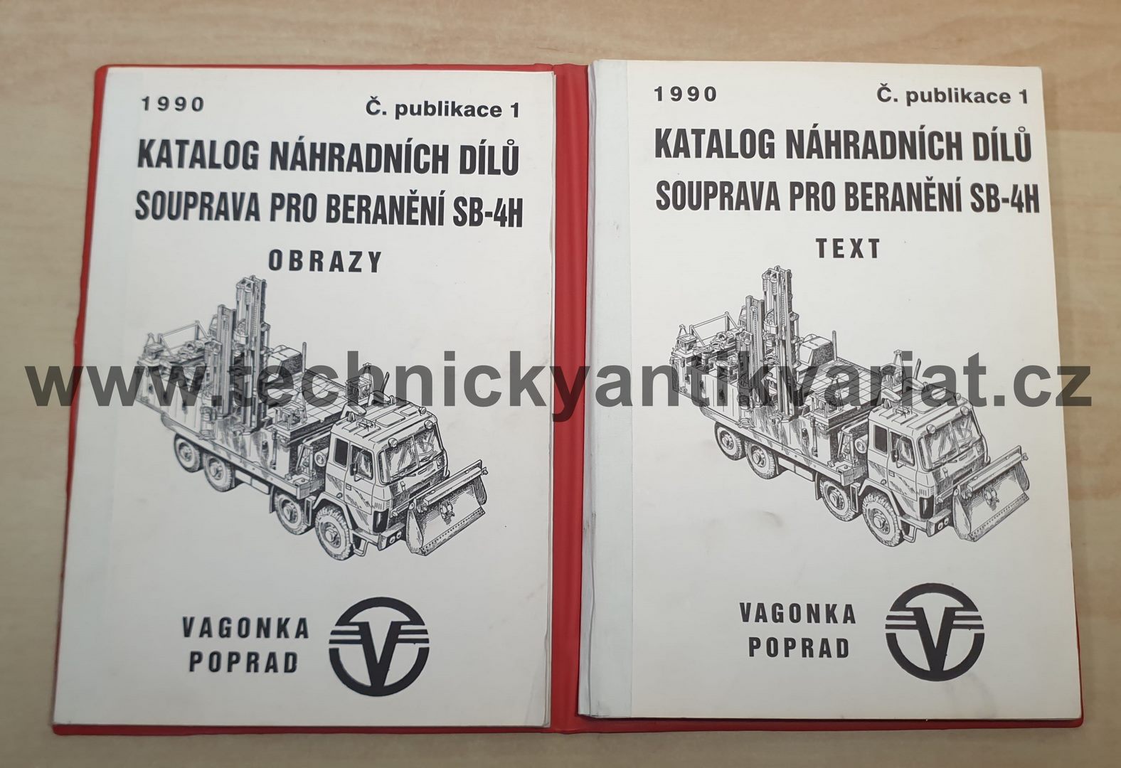 SB-4H Souprava pro beranění - katalog náhradních dílů (1990)