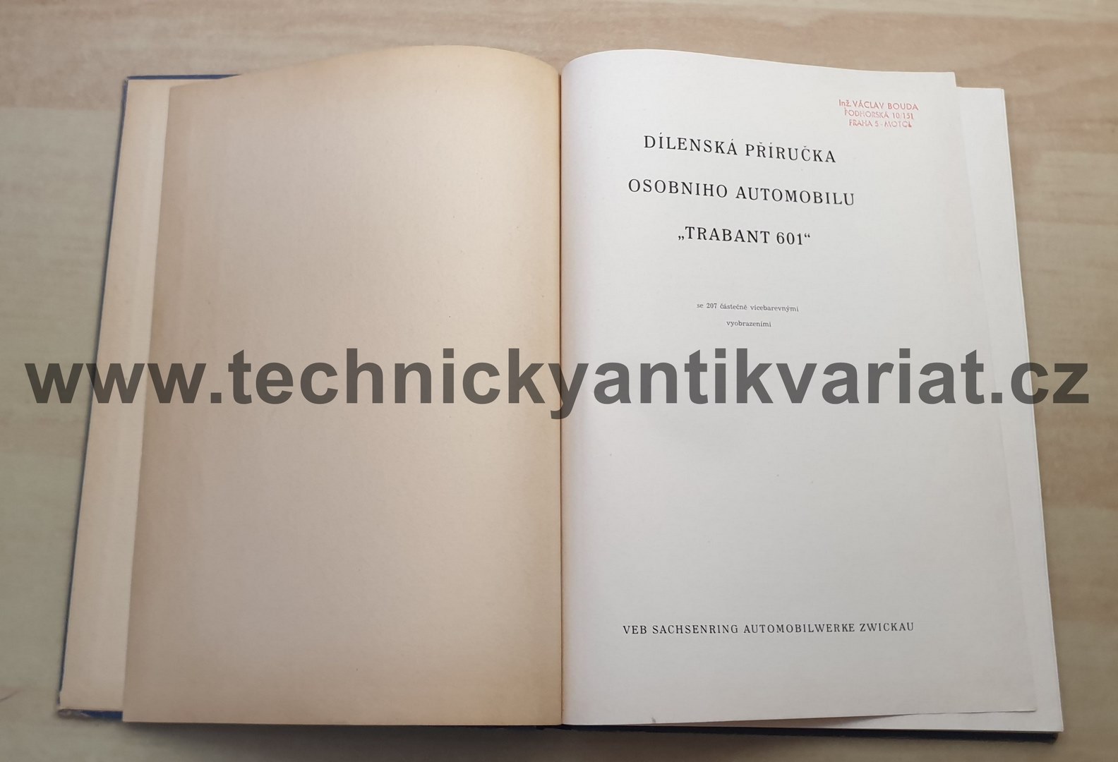 Trabant 601 - dílenská příručka (1965)