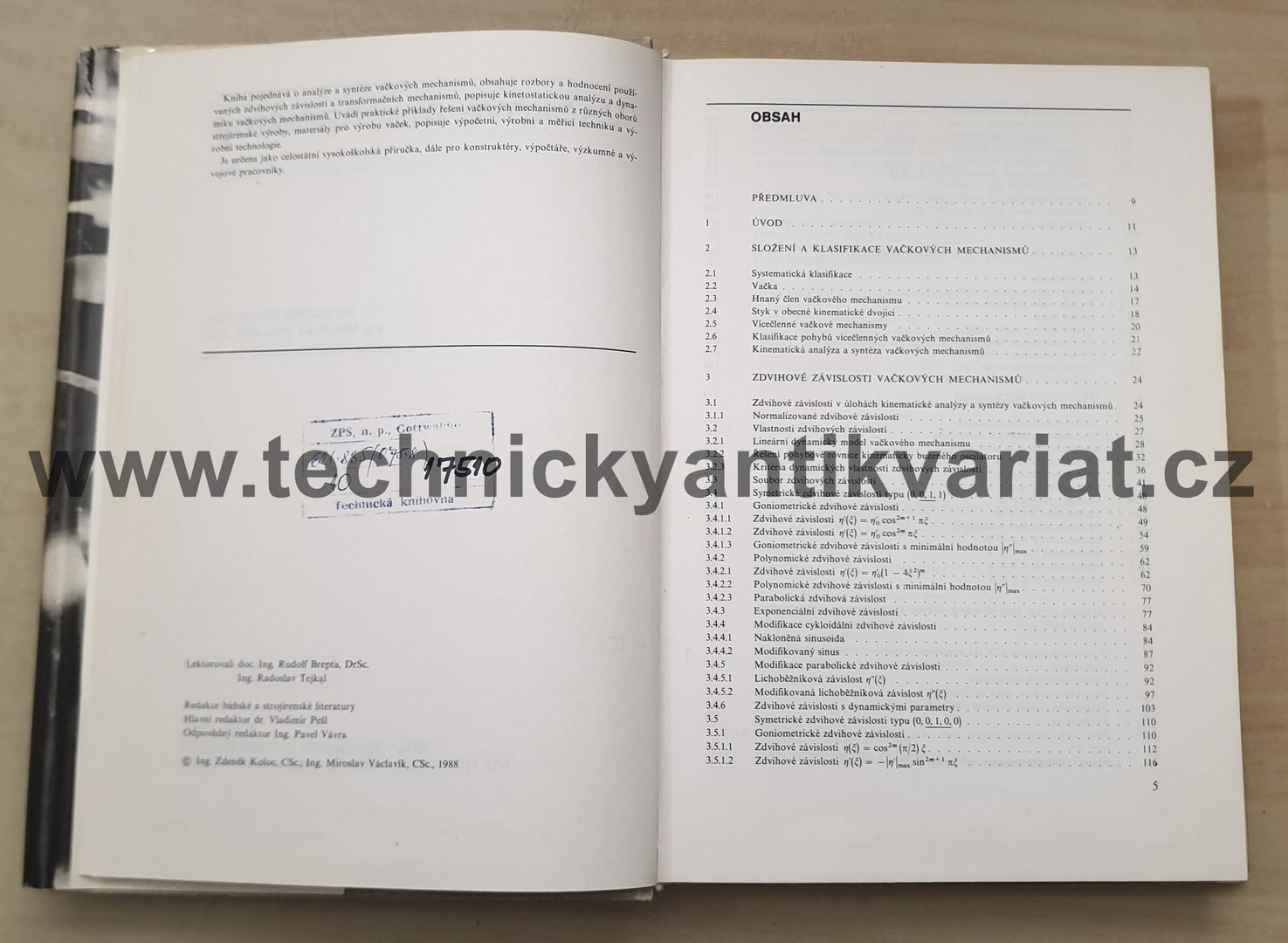 Vačkové mechanismy - Koloc, Václavík (1988)