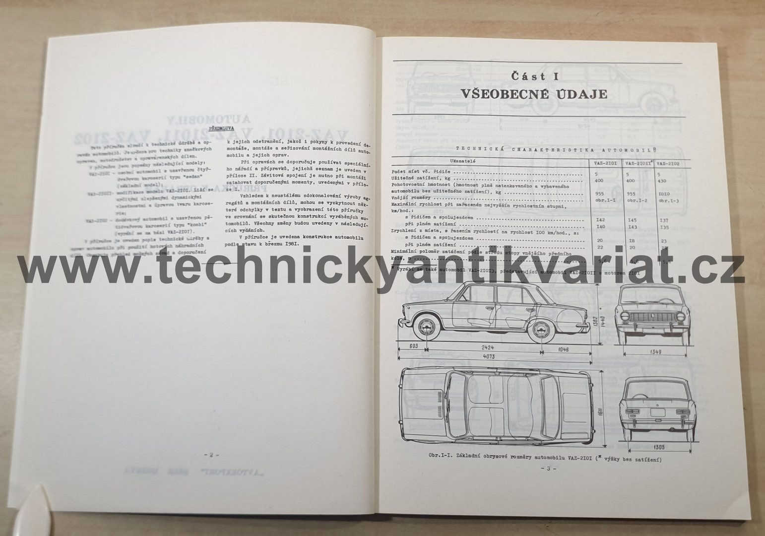 VAZ 2101, 2102, 21011 - příručka k opravám