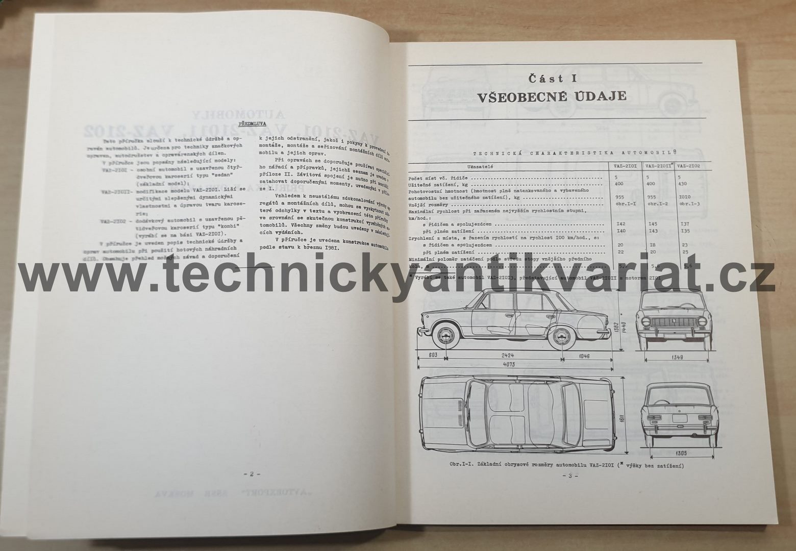 VAZ 2101, 2102, 21011 - příručka k opravám
