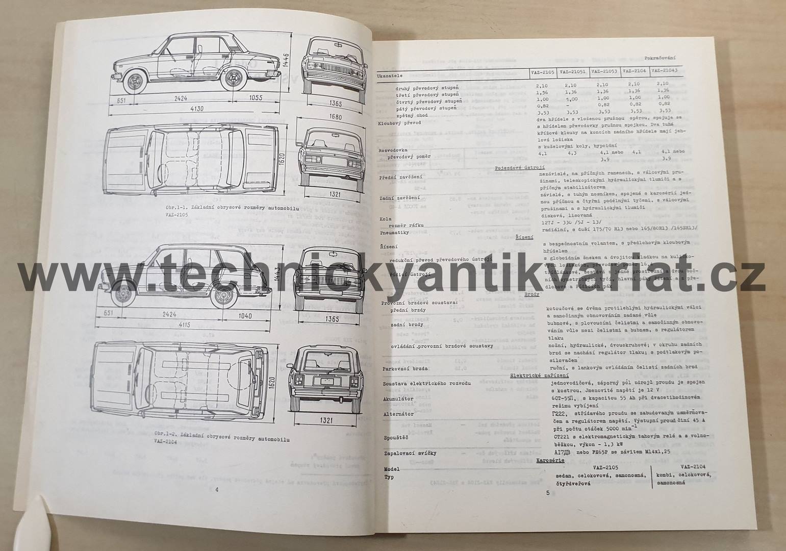 VAZ 2105, 21051, 21053, 2104, 21043 - návod k opravám