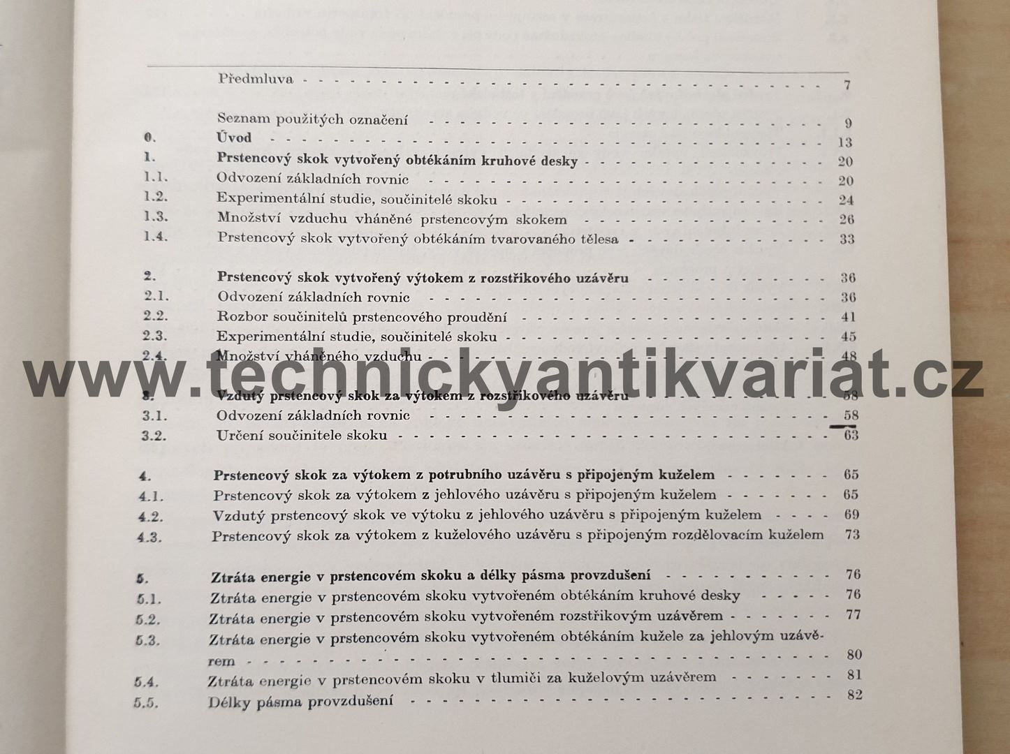 Prstencový skok a přechodové jevy proudění - Karel Haindl (1975)