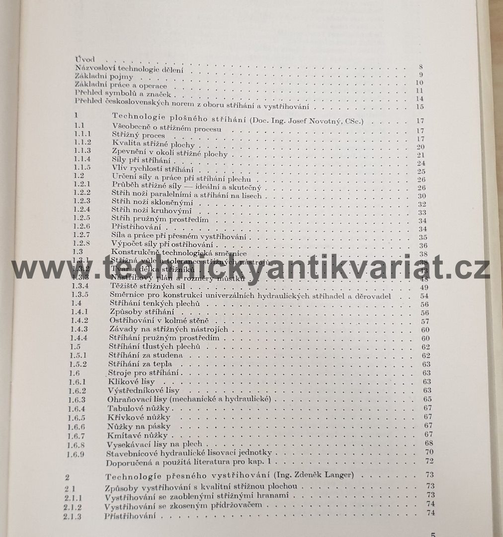 Stříhání a další způsoby dělení kovových materiálů - Josef Novotný, Zdeněk Langer (1980)