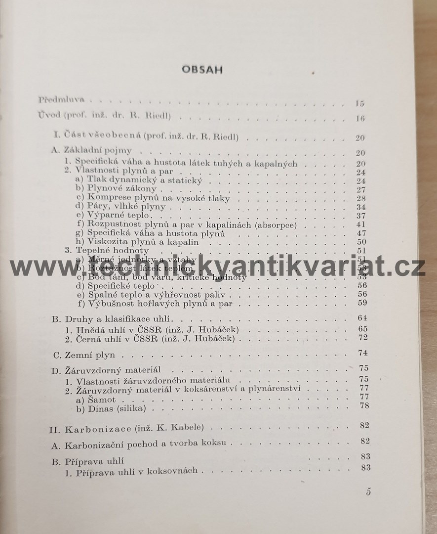 Plynárenská a konkárenská příručka - Rudolf Reidl (1962)