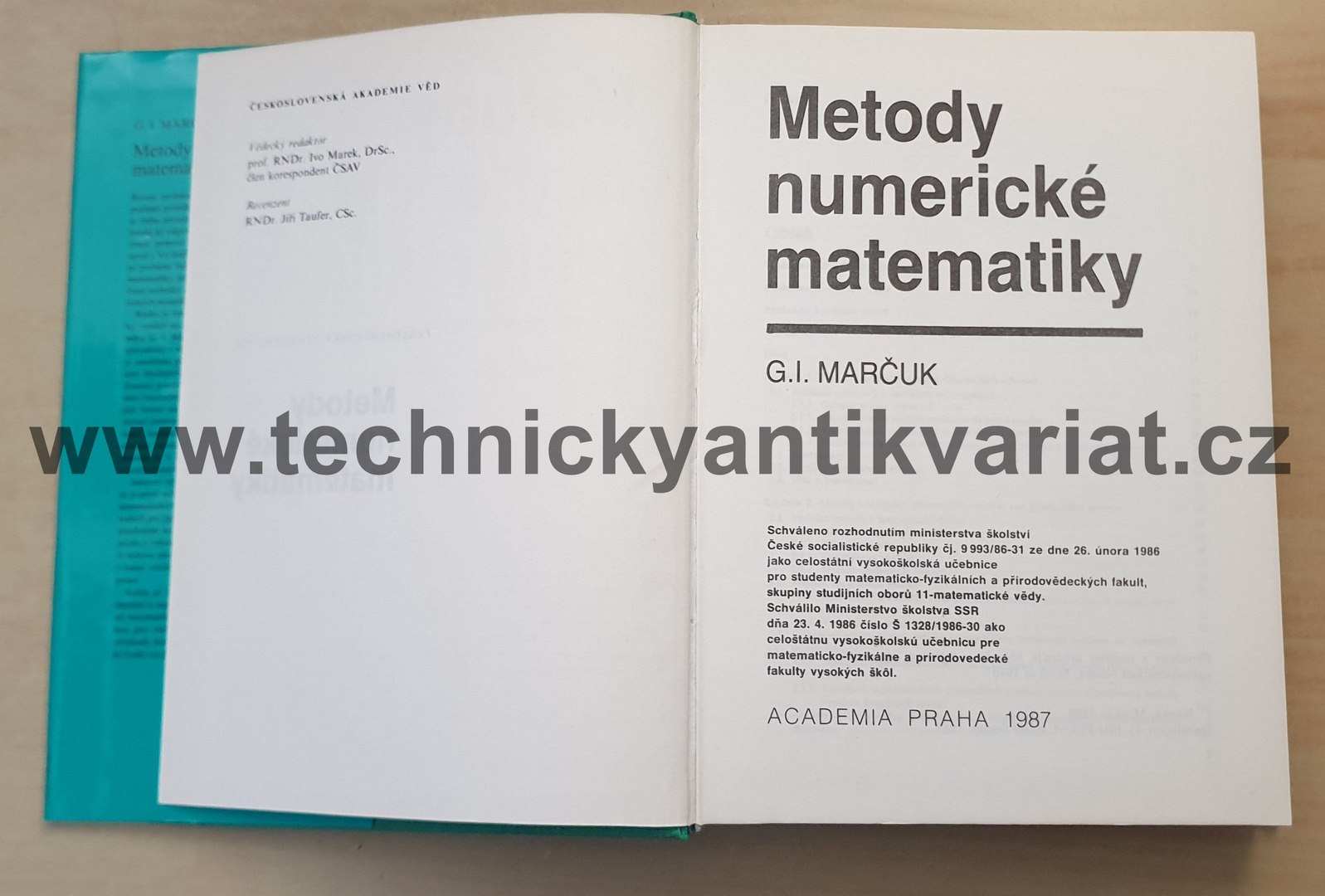 Metody numerické matematiky - G.I.Marčuk (1987)