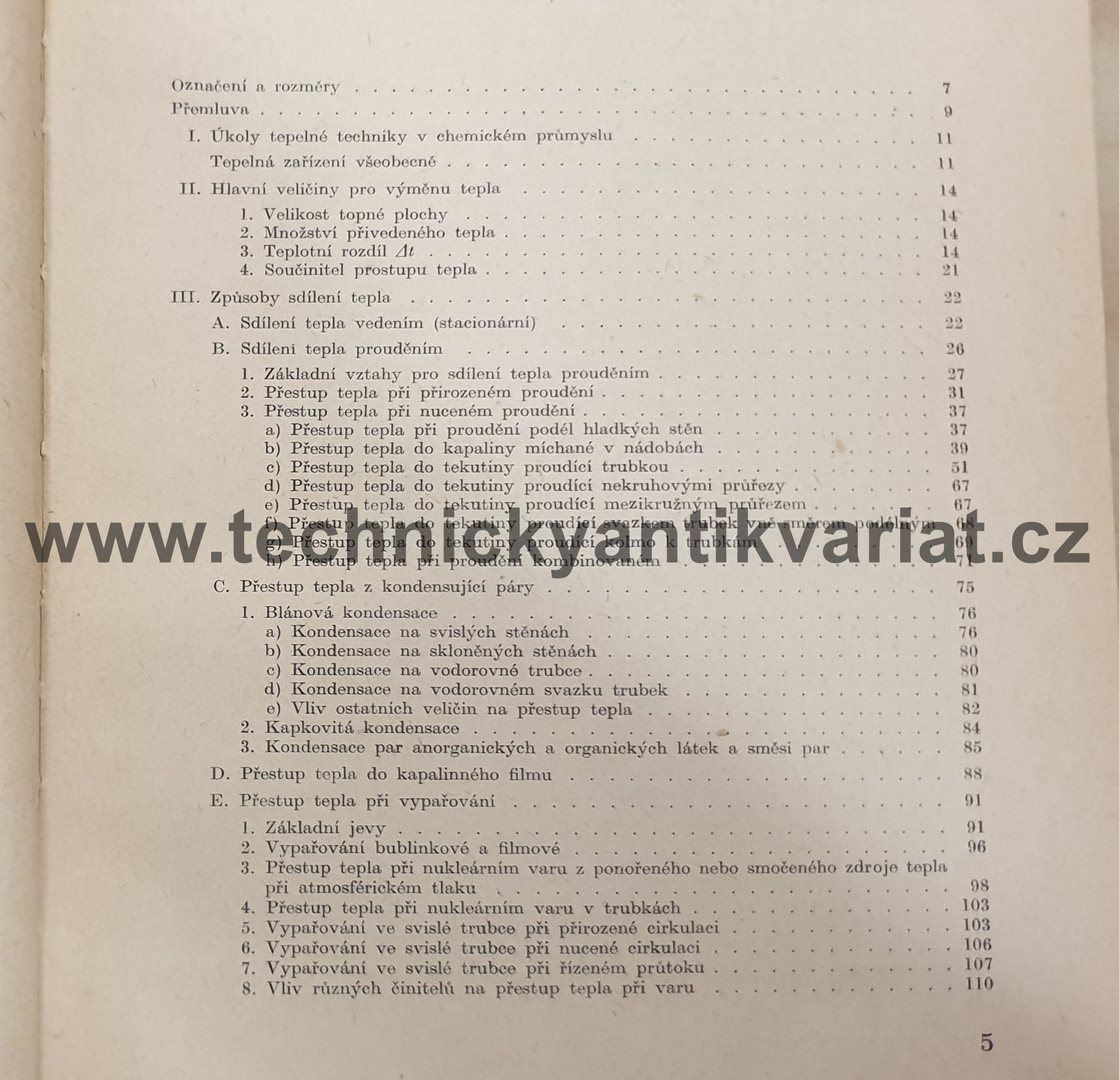 Výměna tepla v zařízení chemickém průmyslu - Balajka, Sýkora (1959)