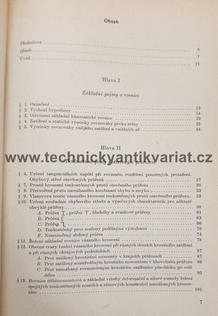 Statika tenkostěnných prutů a konstrukcí - V. Panc (1959)
