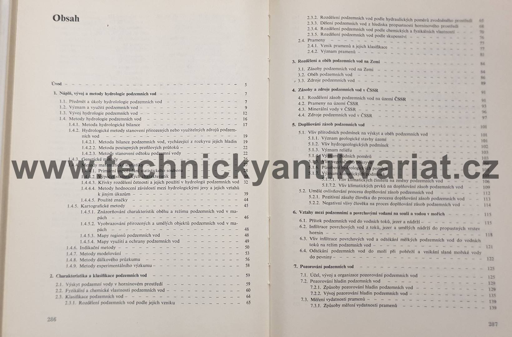 Hydrologie podzemních vod - Hubert Kříž (1983)