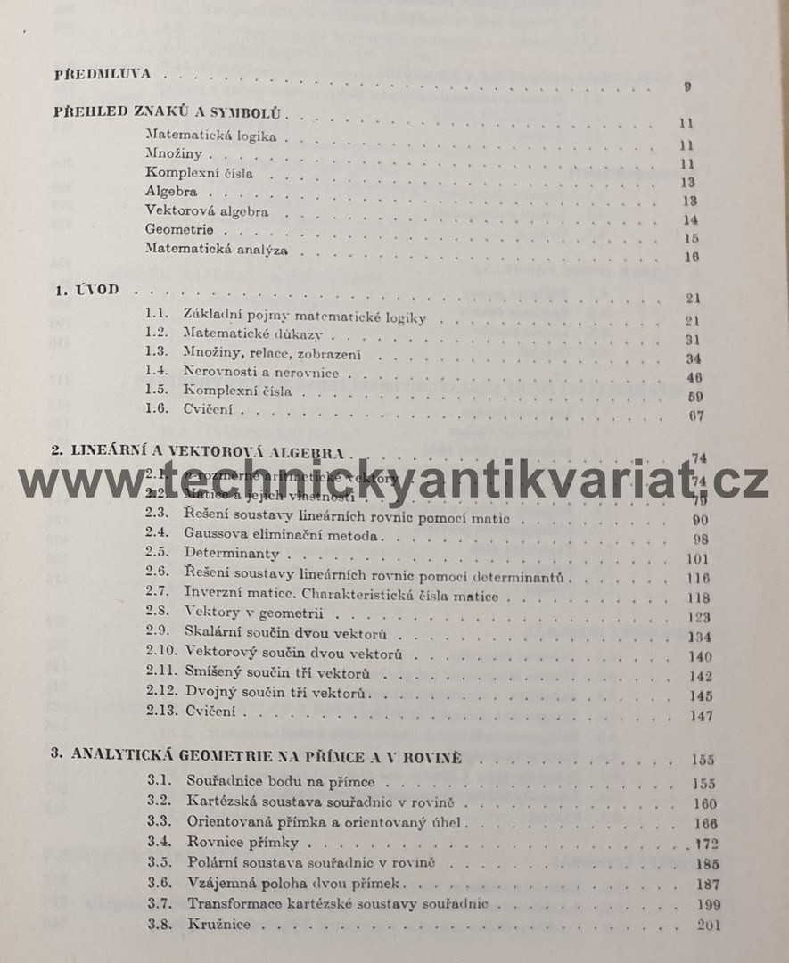 Sbírka řešení příkladů z matematiky - Jirásek, Kriegelstein, Tichý (1967)