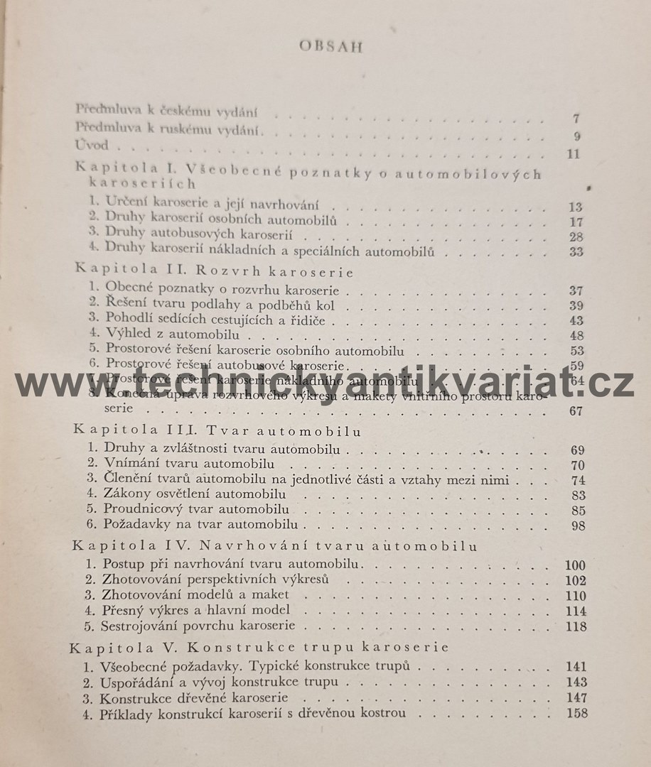 Automobilové karoserie - J.A.Dolmatovskij (1955)