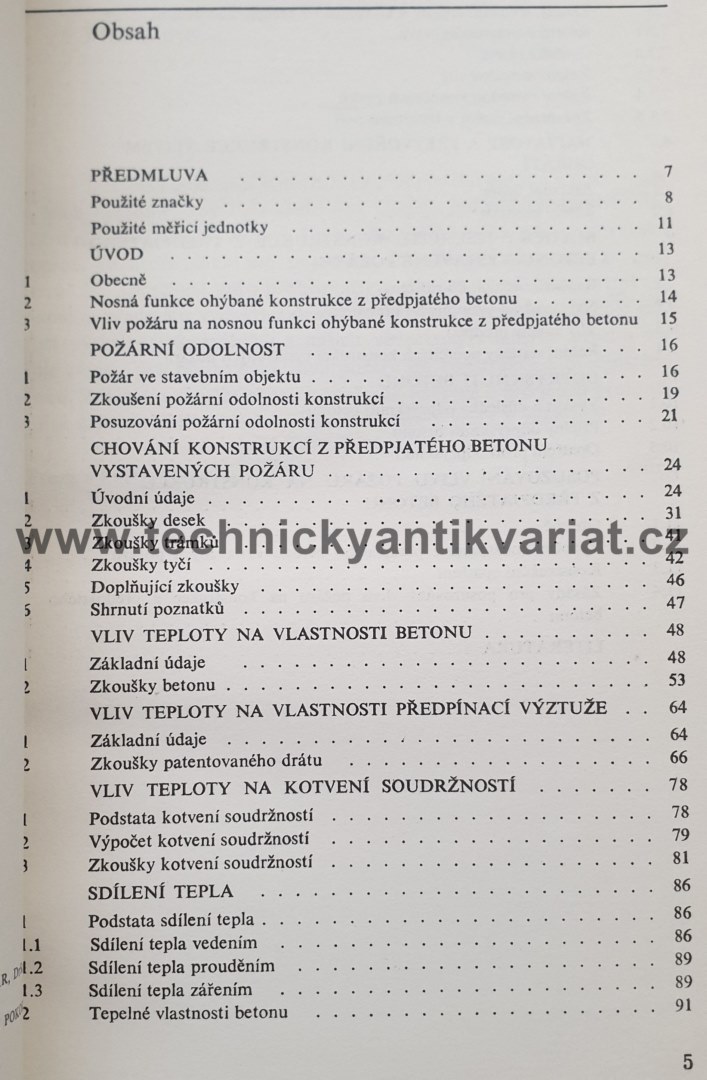 Vliv požáru na konstrukce z předpjatého betonu - B. Voves (1983)