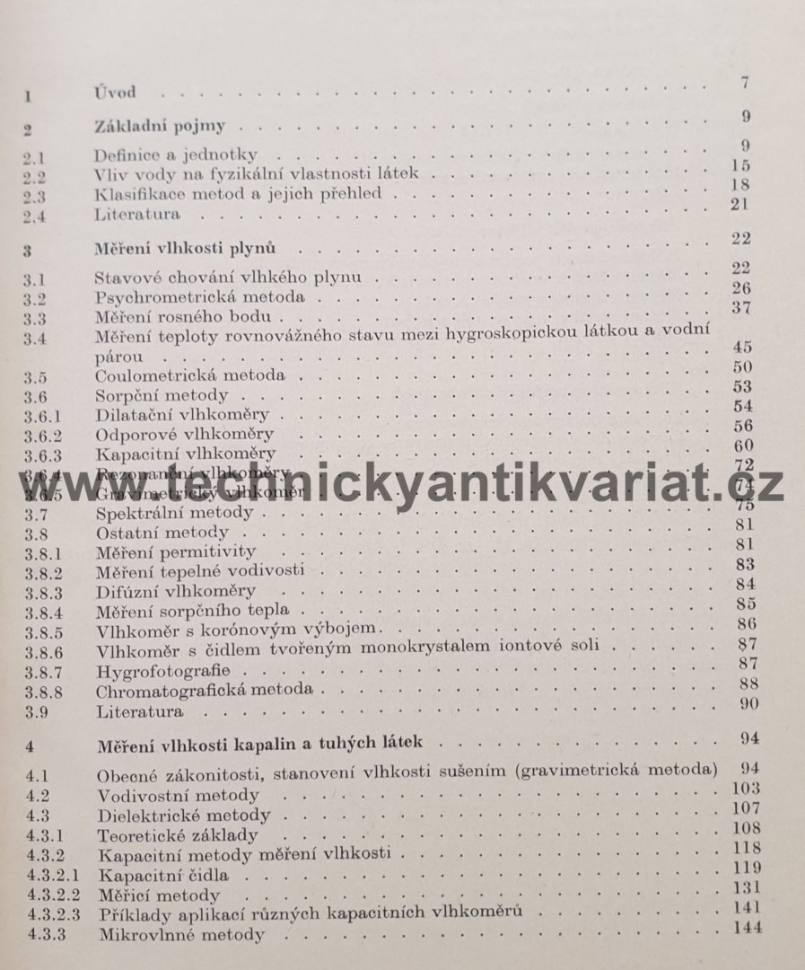 Měření vlhkosti - Fexa, Široký (1983)
