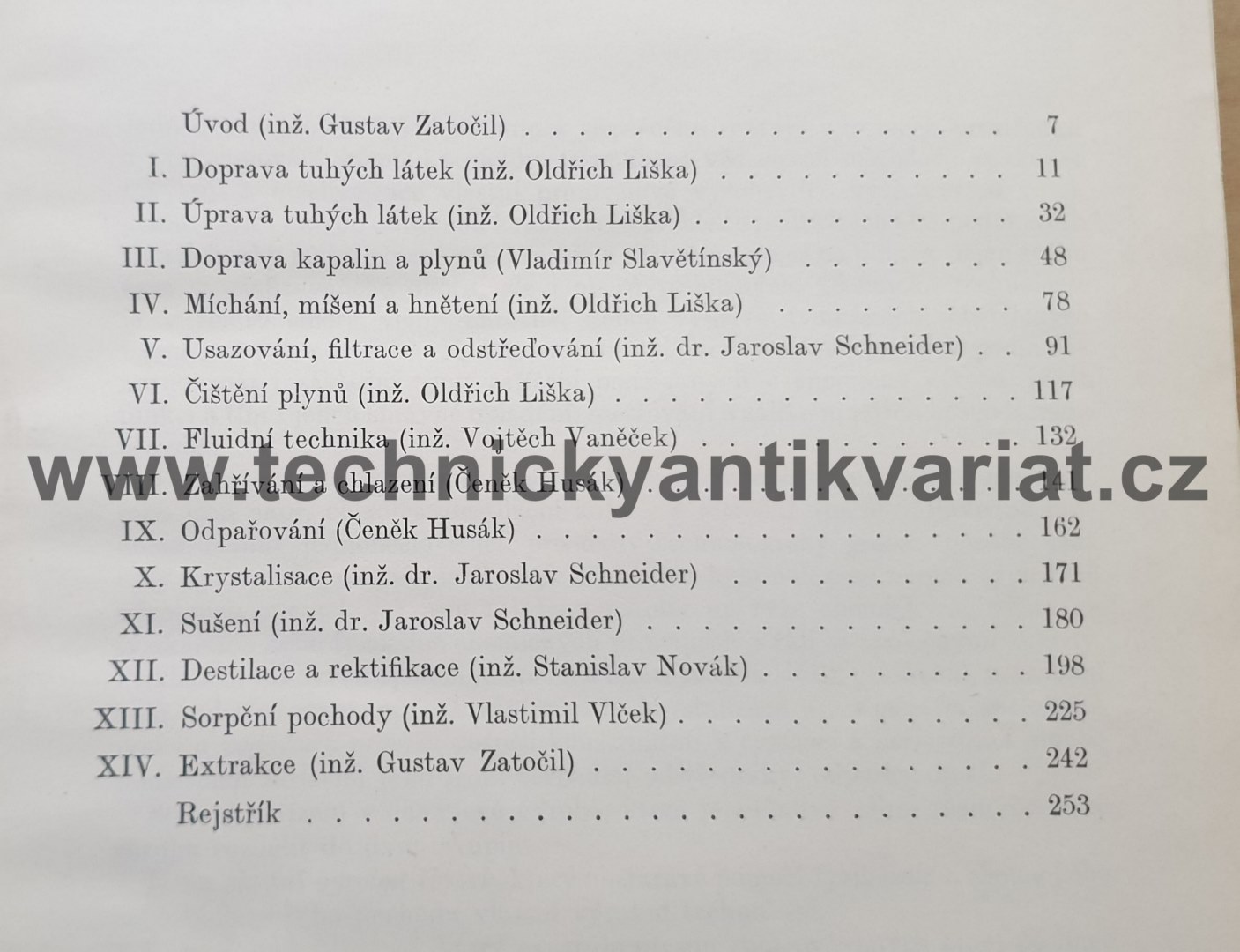 Pochody a zařízení v chemickém průmyslu - J. Schneider (1962)