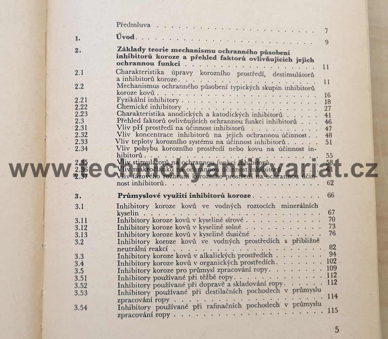 Inhibitory koroze kovů - L.Červený, J.Němcová (1964)