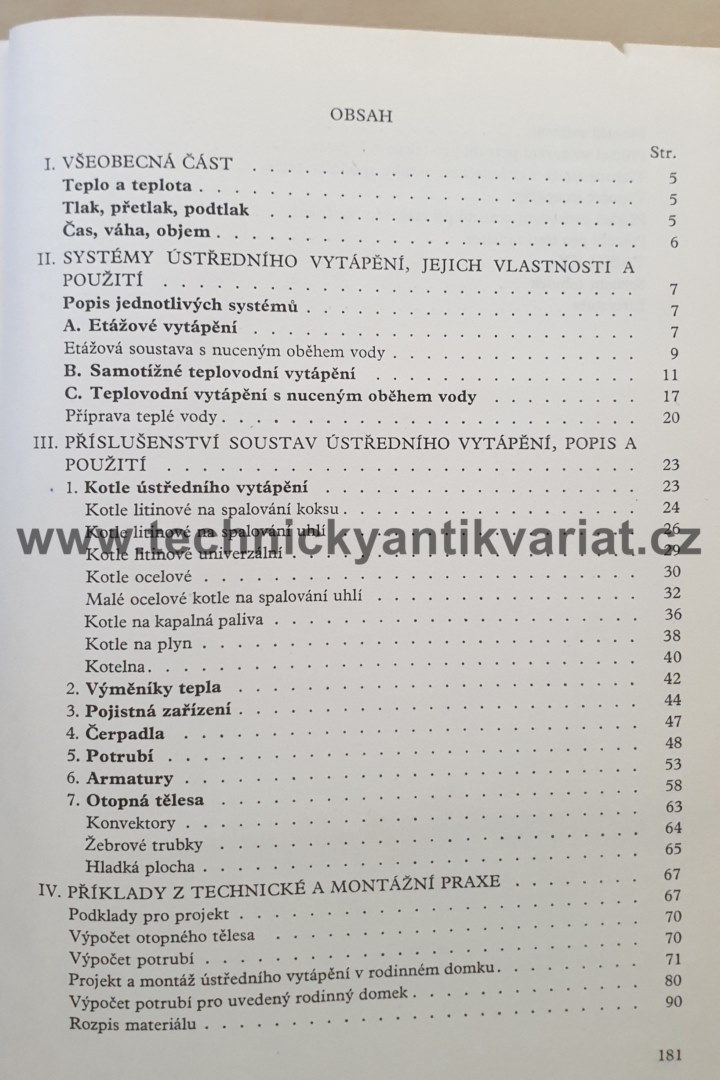 Ústřední vytápění - Josef Šícha (1971)