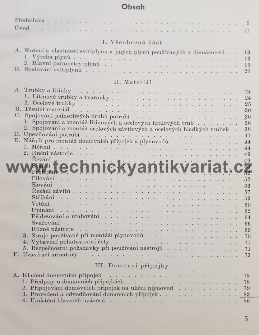 Domovní plynovody - A.Drozd, B.Štraus (1962)