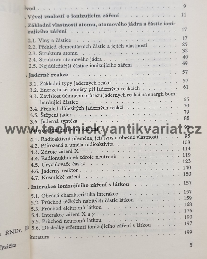 Úvod do fyziky ionizujícího zařízení - L. Musílek (1979)