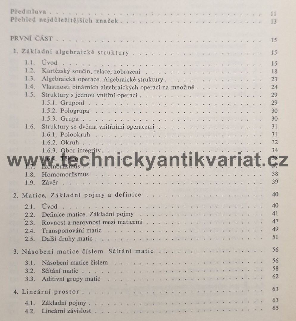 Maticový počet a jeho použití v technice - Josef Schmidtmayer (1974)