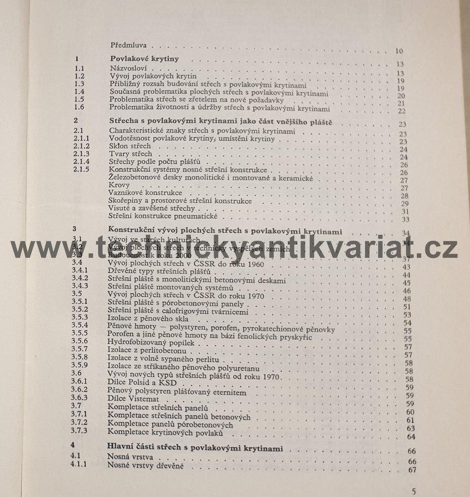 Střechy s povlakovými krytinami - Koželucha (1979)