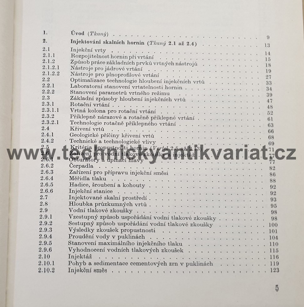 Těsnění základových půd - J.Verfler, Z.Tkaný (1974)