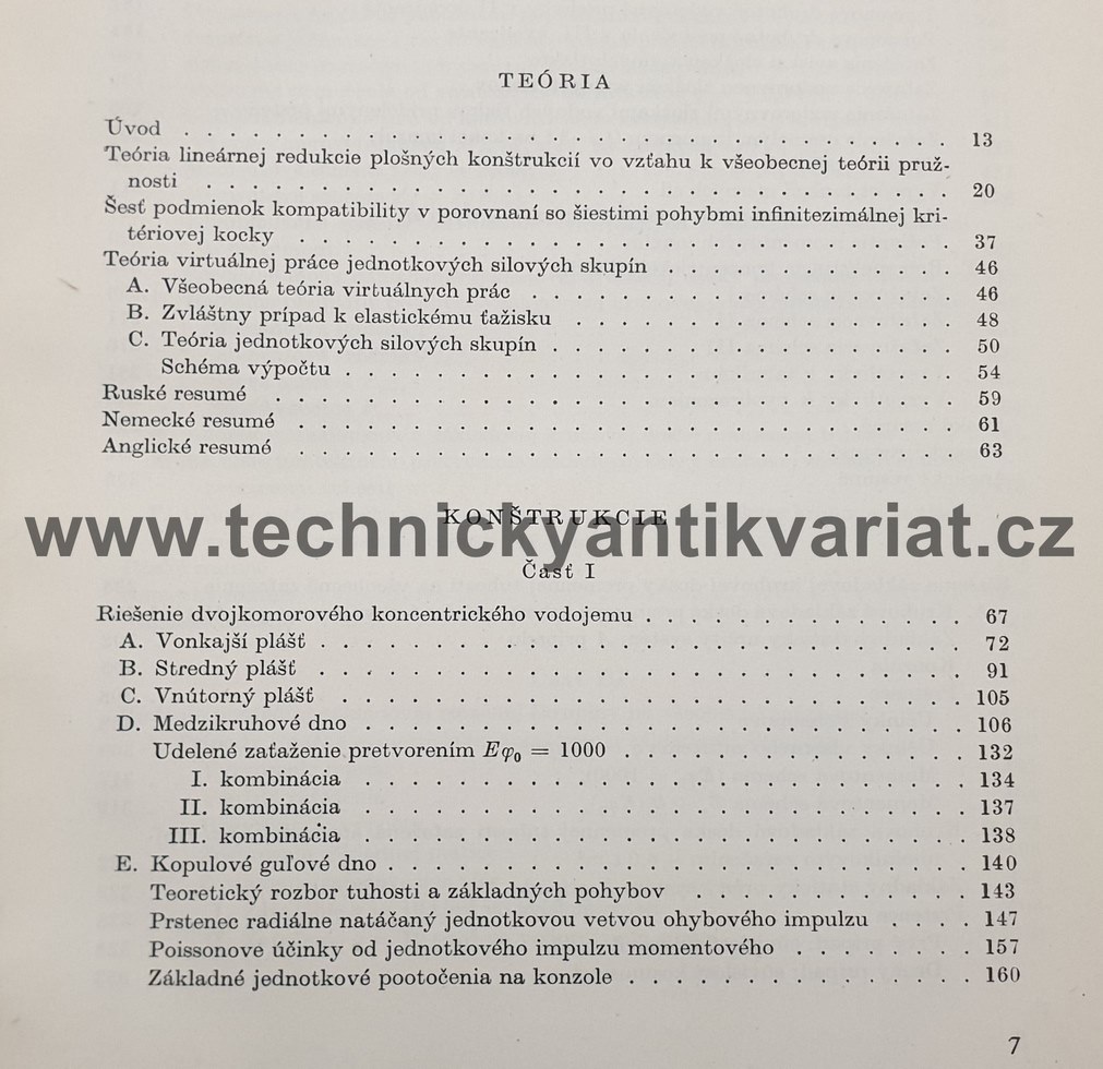 Teoria lineárnej redukcie plošných konštrukcií a jej numerické aplikácie - Havelka, Zvara (1961)
