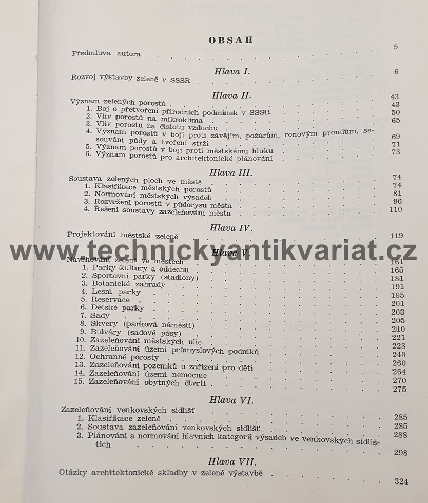 Zeleň ve stavbě měst - L.B.Lunc (1954)