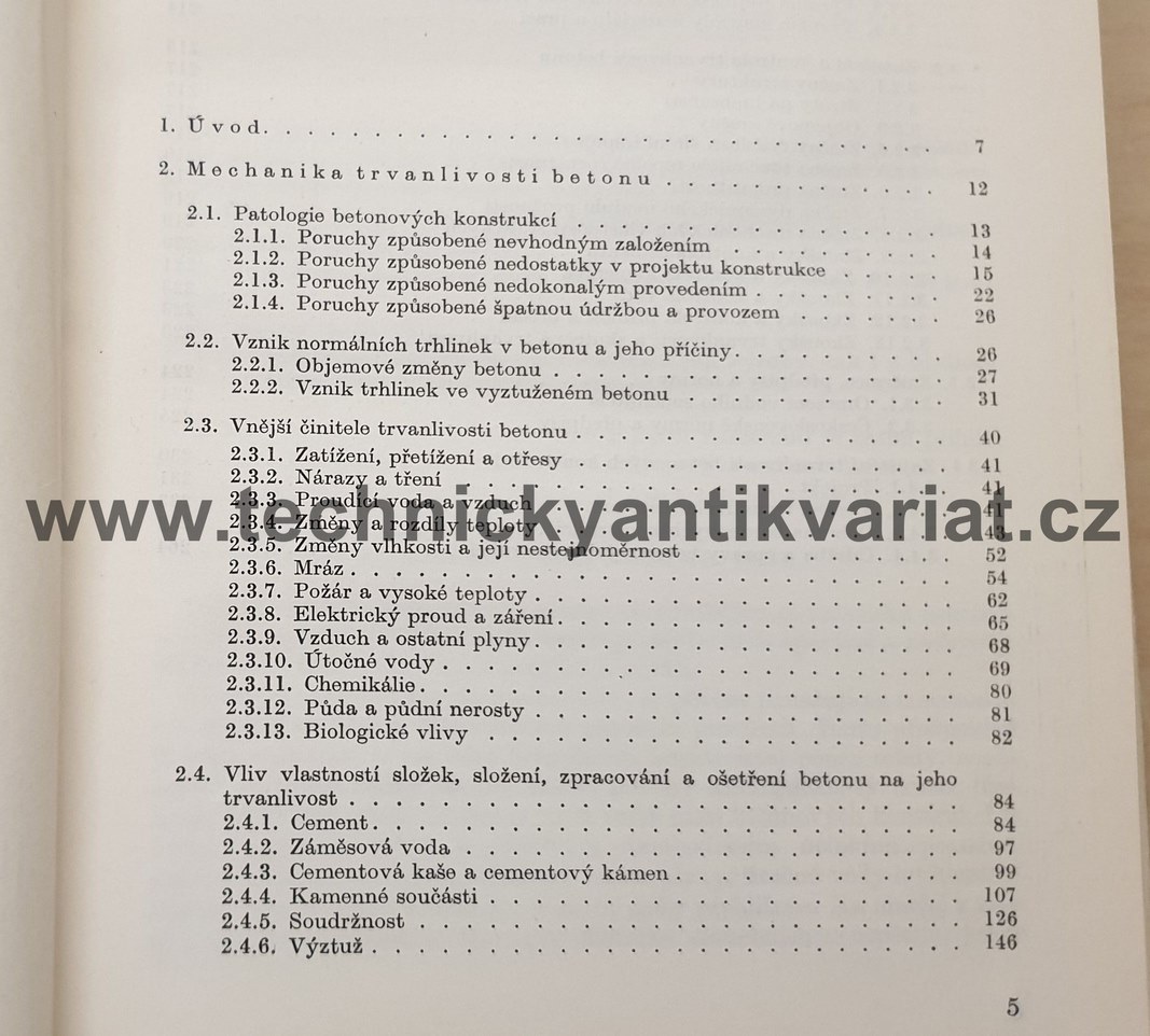 Trvanlivost betonu a betonových konstrukcí - Oldřich Valenta (1965)