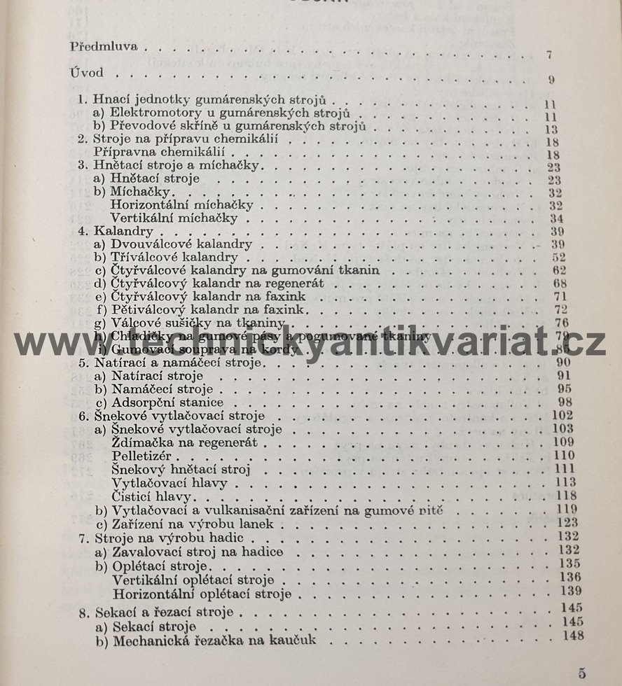 Gumárenské stroje - M.Jahelka (1958)
