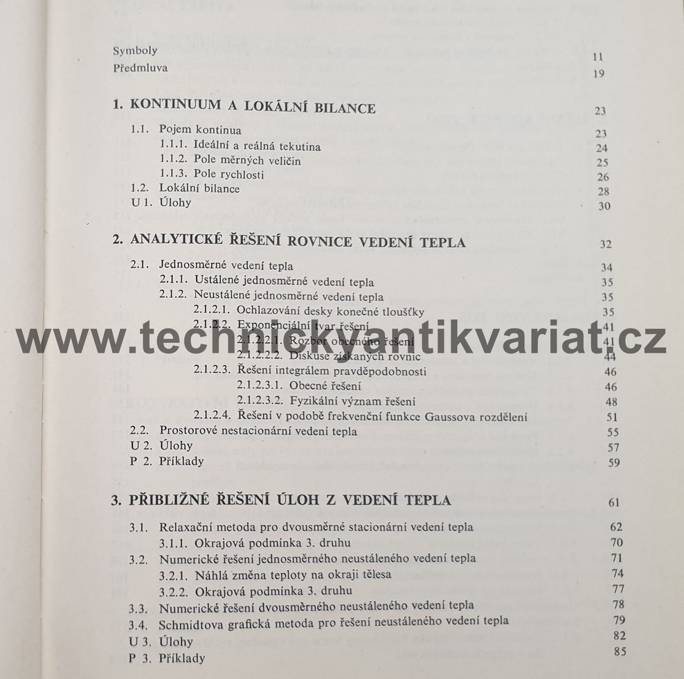 Úvod do proudění tekutin a sdílení tepla - Steidl, Neužil, Fořt, Vlček (1975)