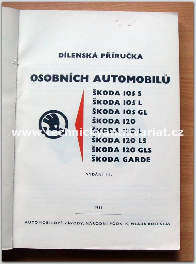ŠKODA 105S, 105L, 105GL, 120, 120L, 120LS, 120GLS, Garde kontrola