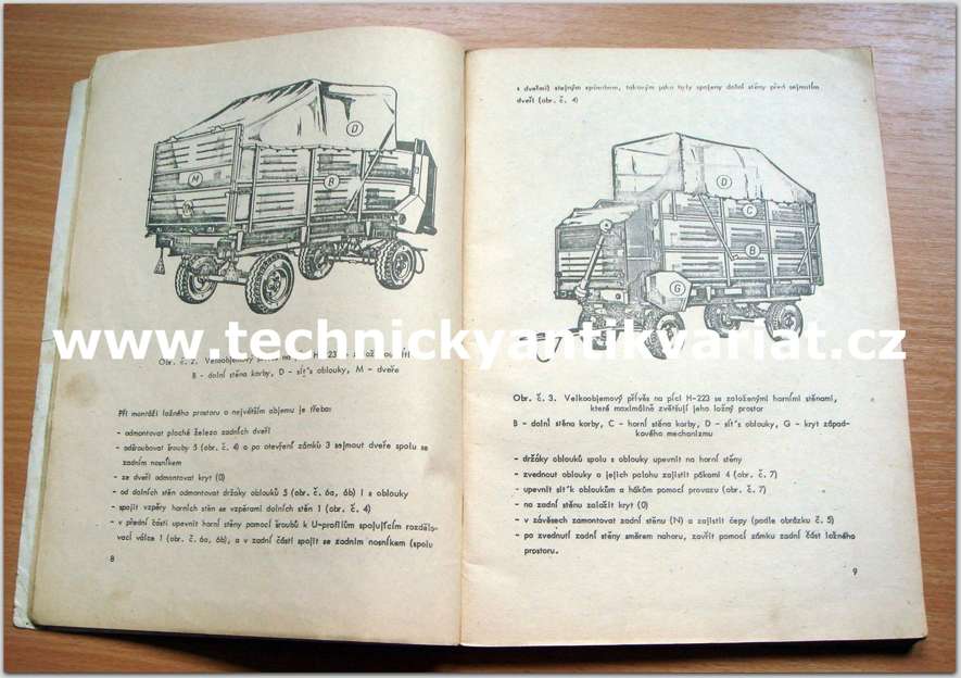 velkoobjemový přívěs na pící H-223