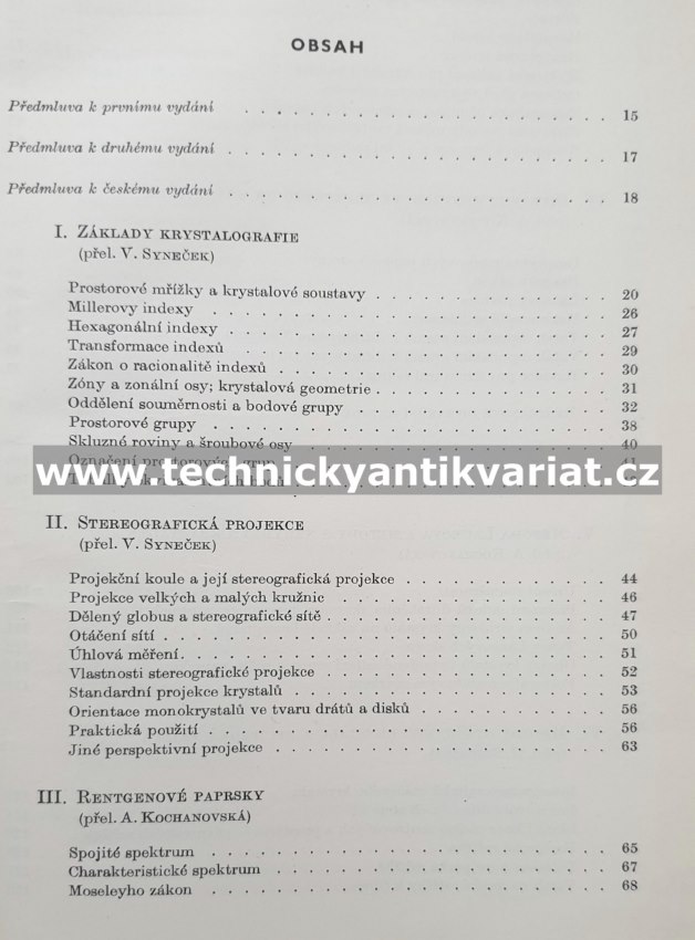 Struktura kovů - krystalografické metody, principy a údaje - Charles S. Barrett (1959)