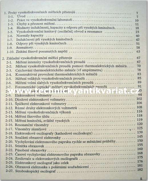 Vysokofrekvenční měření - Josef Stránský (1956)